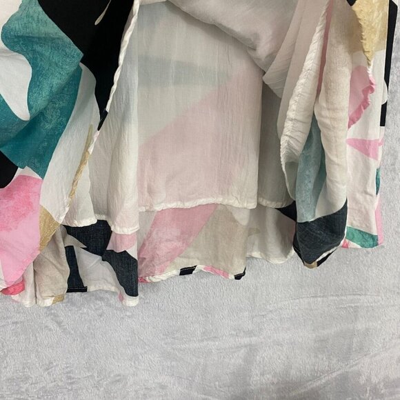 Lulu's Seashell Tropical Print Maxi Skirt Size Small Star Beachy Nautical RD6016 - Picture 9 of 11